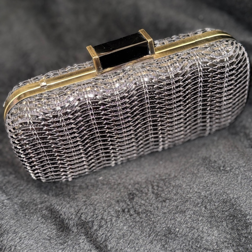 Urban Expressions Silver and Gold Clutch
